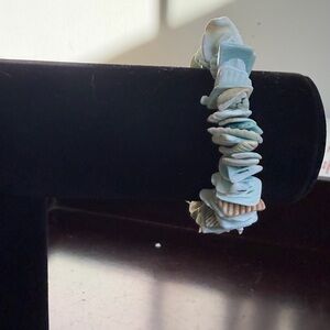 Elegant Blue Shell Bracelet